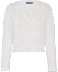 Prada - Pullover mit rundem Ausschnitt - Lyst