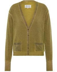 Maison Margiela - V-Neck Knitted Cardigan - Lyst