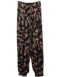 Twinset - Floral-Print Wide-Leg Trousers - Lyst