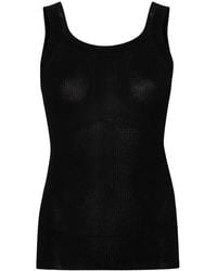 Max Mara - Fine-Ribbed Tank Top - Lyst