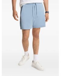 Michael Kors - Shorts Met Trekkoord En Zijpatroon - Lyst