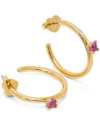 Kate Spade - Crystal-Embellished Hoop Earrings - Lyst
