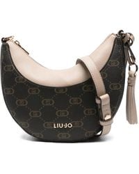 Liu Jo - Medium Hobo Crescent Monogram Shoulder Bag - Lyst