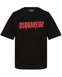 DSquared² - Horror Logo-print Cotton T-shirt - Lyst