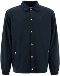 Maison Kitsuné - Logo-Print Shirt Jacket - Lyst