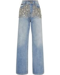 Philipp Plein - Jeans Verfraaid Met Kristallen - Lyst