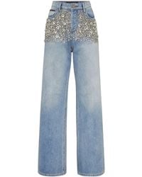 Philipp Plein - Crystal-Embellished Jeans - Lyst