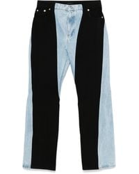 Mugler - カラーブロック ストレートジーンズ - Lyst
