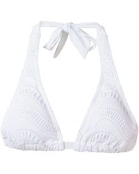 Amir Slama Triangle bikini top - Bianco