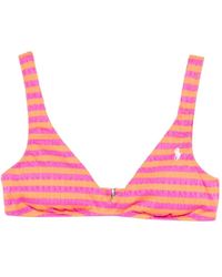 Polo Ralph Lauren - Gestreepte Bikinitop - Lyst