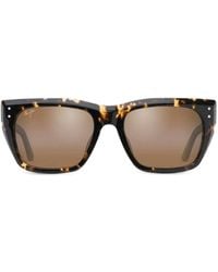 Maui Jim - Aloha Lane Sonnenbrille Mit Eckigem Gestell - Lyst