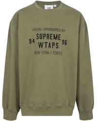 Supreme - X Wtaps Sweatshirt Mit Rundem Ausschnitt - Lyst