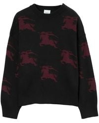 Burberry - Ekd Patterned Jacquard Jumper - Lyst