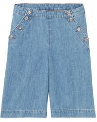 Claudie Pierlot - Sailor Denim Shorts - Lyst
