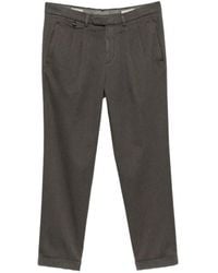Devore - Pantalon Cigarette À Taille Plissée - Lyst