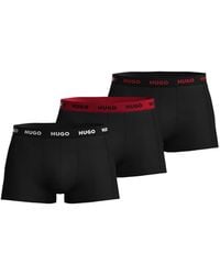 HUGO - Logo-Waistband Boxers (Set Of Three) - Lyst