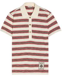 Moncler - Striped Short-Sleeve Polo Shirt - Lyst