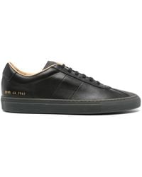 Common Projects - Suede-panel Leather Sneakers - Lyst