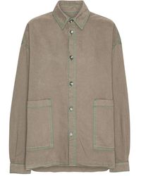 Henrik Vibskov - Double-Pocket Contrast-Stitching Shirt - Lyst