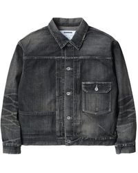 Neighborhood - Buttoned Denim Jacket - Lyst