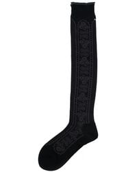Antipast - Floral-Pattern Knit Socks - Lyst