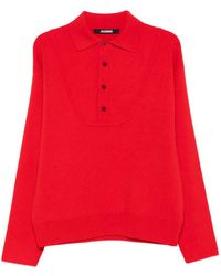 Jacquemus - Trui Met Knopen En Polokraag - Lyst