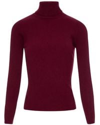 Fracomina - Ribbed Roll-Neck Sweater - Lyst
