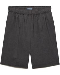 Prada - Light Wool Bermudas - Lyst