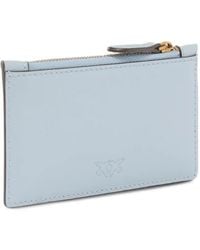 Pinko - Love Birds Zip Leather Wallet - Lyst