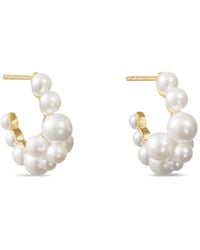 Sophie Bille Brahe - Boucle Botticelli Pearl-Cluster Hoop Earrings - Lyst