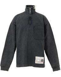 Maison Mihara Yasuhiro - Half-Zip Long-Sleeve T-Shirt - Lyst