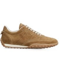 Tod's - Logo-Debossed Suede Sneakers - Lyst