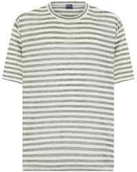 Fedeli - Striped Linen T-Shirt - Lyst