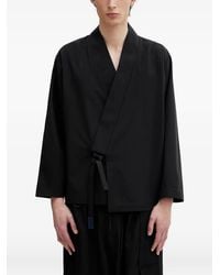 KENZO - Wrap-Style Long-Sleeve Jacket - Lyst