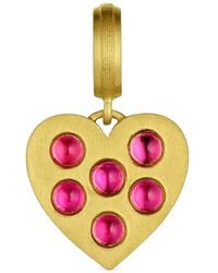LEIGH MAXWELL - Sapphire Heart Pendant - Lyst