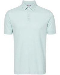 Zanone - Short-Sleeve Cotton Polo Shirt - Lyst