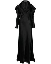 Alberta Ferretti - Lace-detail Long Dress - Lyst