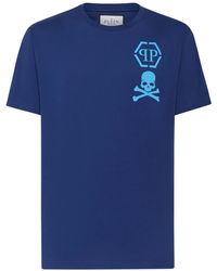 Philipp Plein - Logo-Print Cotton T-Shirt - Lyst