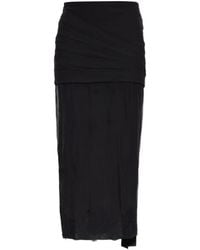 Valentino Garavani - Lace-Trim Maxi Skirt - Lyst