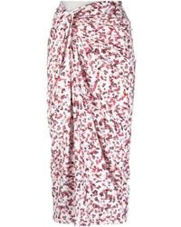 Isabel Marant - Falda de cintura alta con diseño fruncido - Lyst