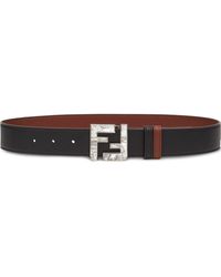 fendi logo buckle belt