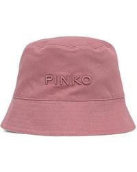 Pinko - Embroidered-Logo Bucket Hat - Lyst