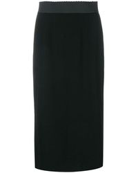 Dolce & Gabbana - High-waisted pencil skirt - Lyst