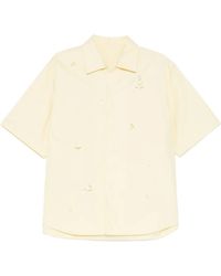CROQUIS - Eyelet-Embroidery Short-Sleeve Shirt - Lyst