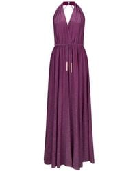 Liu Jo - Long Lurex Dress - Lyst