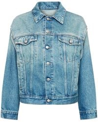 MM6 by Maison Margiela - Single-Stitch Denim Jacket - Lyst