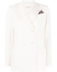 Circolo 1901 - Double-Breasted Cotton Blazer - Lyst