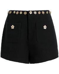 Cinq À Sept - Ansey Flower-Applique Shorts - Lyst