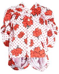 Comme des Garçons - X Shun Sudo Printed Ruffle-Detail Shirt - Lyst