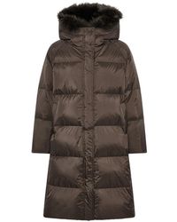 Yves Salomon - Shearling-Trim Quilted Coat - Lyst